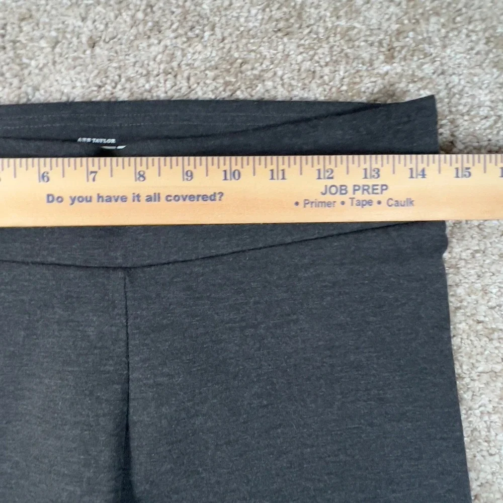 Ann Taylor LOFT Legging Size Small Gray Knit Comfort Stretch Athleisure Casual - Picture 6 of 9